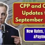 CPP and OAS Updates for September