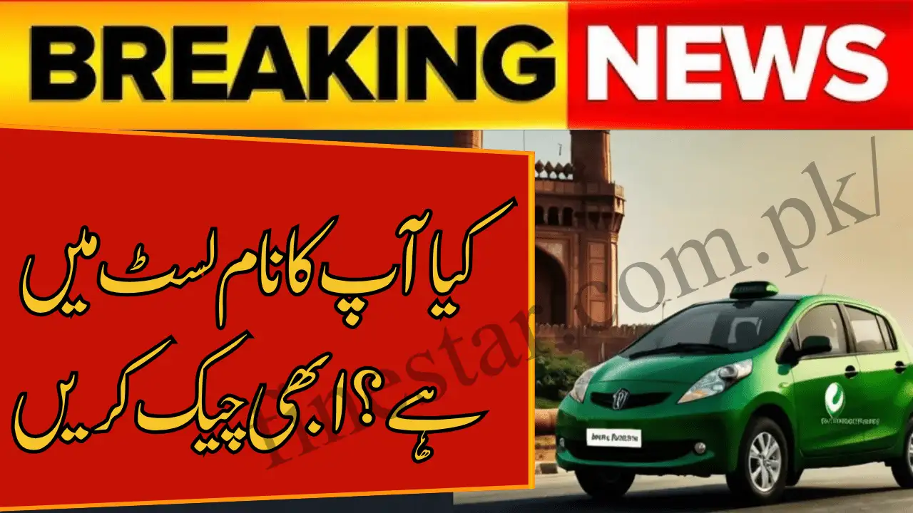 CM Punjab E-Taxi Scheme Result Check